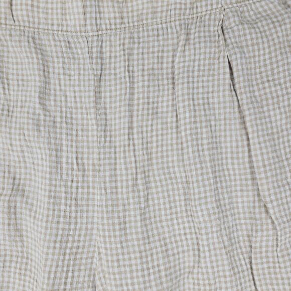 Eileen Fisher Pants Womens 3X Gingham Check Pull On Coastal Lightweight Tapered - Picture 2 of 8